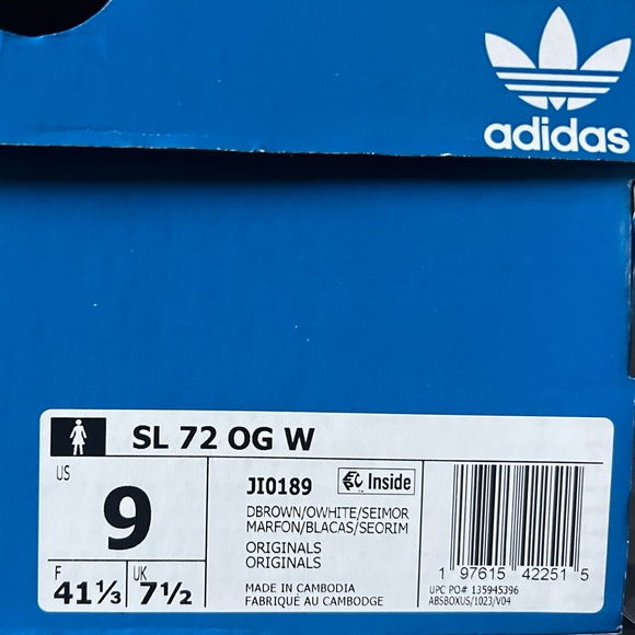 Adidas SL 72 OG W Leopard Print Sneakers, sz 9 - Picture 5 of 7